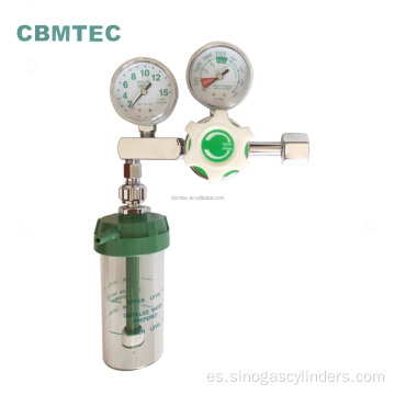 Doble medidor de tipo occidental de material de acero inoxidable regulador